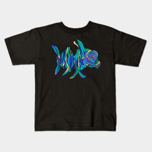 Weird abstract fish Kids T-Shirt